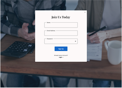 Day 1 - Sign Up Page (100 Days Daily UI Challenge) ui