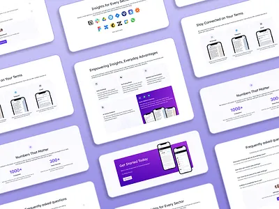 Midas AI: Daily Briefing App Website branding clean contact design hero home landing landing page minimal mockup numbers phone section statistics ui usage scenario ux web webdesign website