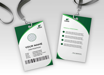 Id card design for your company. member