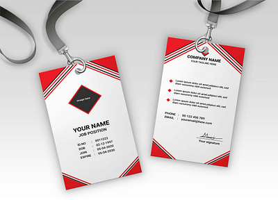 Modern Id card design for your company. member