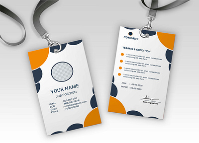 Id card design for your company. member