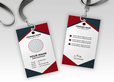 Id card design for your company. member