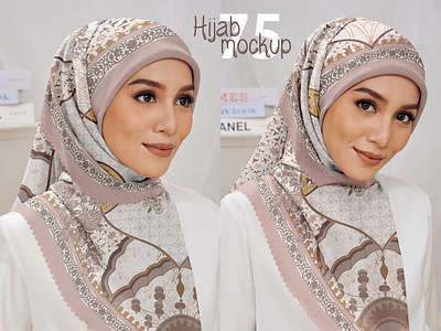 Hijab Mockup Pack 75 apparel clothes design download esarp fabric fashion female girl hijab mockup model photoshop psd sal scarf shawl template textile woman