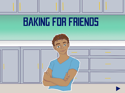 Baking For Friends (An Interactive Story) adobe xd illustration interactive story