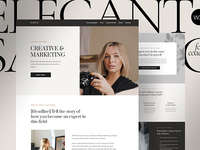 Elegant Sales page WIX for coaches coach coach template coaching coaching template course course creator course template landing landing page landing page template landing pages mentor mentoring sales page wix wix template wix theme wix website wix website template