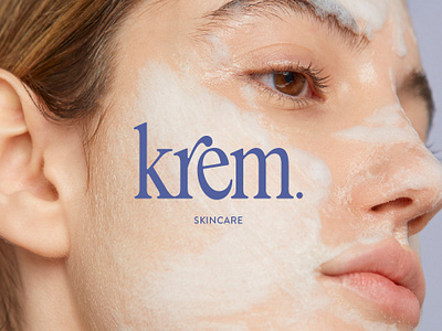 Krem Skincare | Branding brand design brand identity branding branding inspiration branding strategy cosmetic design graphic design identity inspiration logo logo maker packaging product design skincare typography