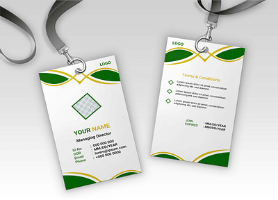 Elegant Id card design for your company. member