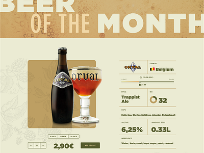 sediento · PREMIUM BEER SHOP · Landing page shot_2 beer design figma landing landingpage orval techsheet ui web webdesign website