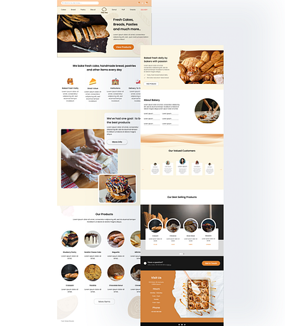 Bakery Website UIUX design bakery website food food website landing page ui uiux design ux website design