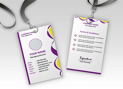 Modern Id card design for your company. member