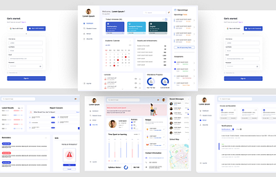 Student Portal Dashboard Web App Design UIUX dashboard dashboard design portal student portal design web app web app design web application