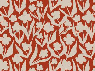 Scattered Flower Pattern design fabric flora floral flower graphic icon illustration leaves natural nature pattern stem