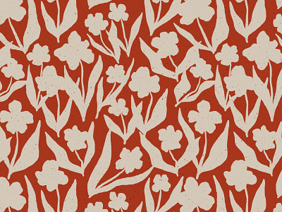 Scattered Flower Pattern design fabric flora floral flower graphic icon illustration leaves natural nature pattern stem