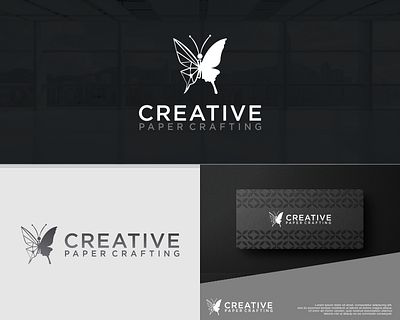 CREATIVE PAPER CRAFTING graphic design logo