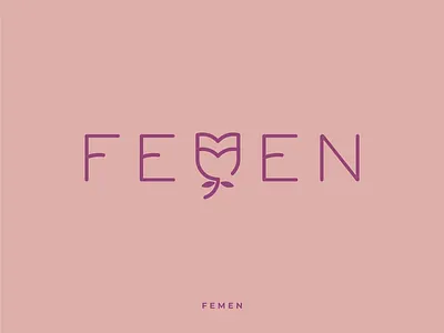 Femen app apparel beauty branding design feminine flowers girl graphic design illustration logo parfume vector woman