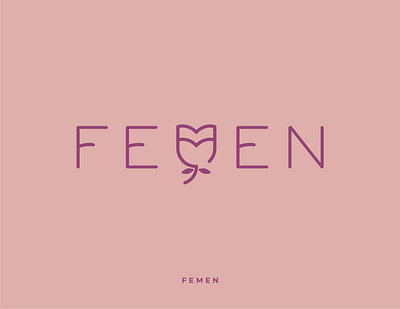 Femen app apparel beauty branding design feminine flowers girl graphic design illustration logo parfume vector woman