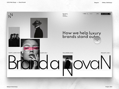 Web Design - [ Brand NovaN ] Agency agency branding design figma graphic design logo marketing ui web design