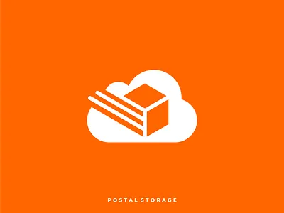 PostalStorage app apparel branding cloud design graphic design illustration logo storage tech vector