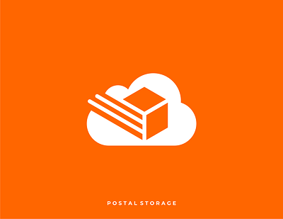 PostalStorage app apparel branding cloud design graphic design illustration logo storage tech vector