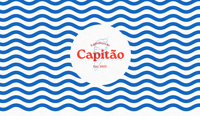 Capitão Ice Cream Shop branding brasil capitao captain fish graphic design grit ice cream illustrator label logo ocean packaging pop sea shop store wavy