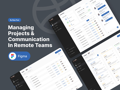 Intuitive Design - Remote Teamwork Made Easy chat communication hub communication tools crm dashboard digital workspace dipupaul0101 employee management figma modern teamwork project management remote work saas service task management team collaboration team workspace time management ui ux design workflow solutions