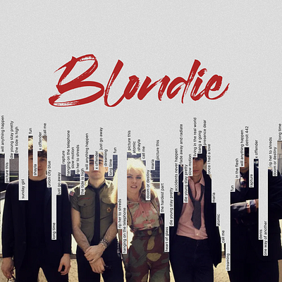 Blondie CD cover_Inspiration design graphic design typography
