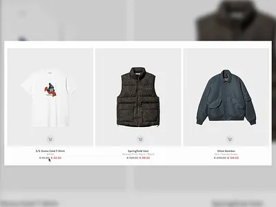Quick add to cart animation ui