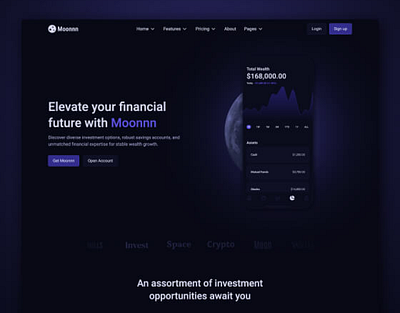 Fintech Website Design banking app banking website figma fintech fintech app fintech website product saas ui design uiux