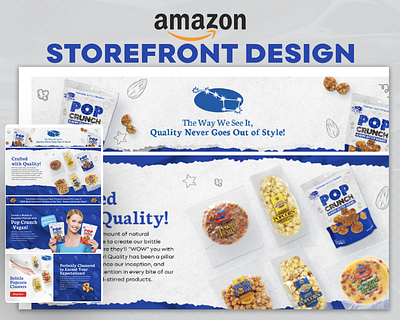 Amazon Storefront - Pop Crunch amazon amazonstorefrontdesign branding design graphic design graphicdesign illustration listingimages photoshop storefront storefrontamazon storefrontdesign