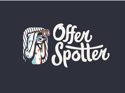 Offer Spotter: Final Lockup animal logo branding design food brand graphic design identity lettering logo mascot otter logo startup typography