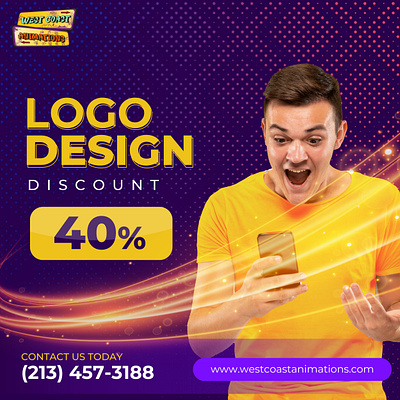 Logo Design animation branding design discount graphic design icon identity illustration logo logo design ui ux vector westcoast animations