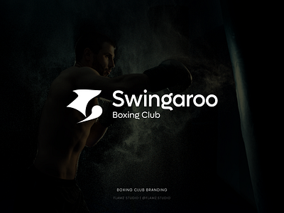 Swingaroo - Boxing Club | Branding and logo design abstract boxing brand identity branding club design graphic design hook icon illustration kangaroo logo punch sports swing vector