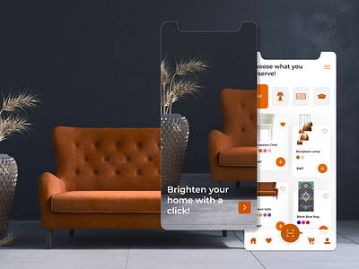 Furniture App app design furniture home mobile app mobile app design sofa ui ui ux