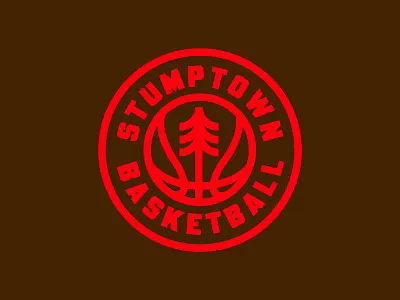 Stumptown Basketball badge badge design basketball brand branding crest design logo logo design mark nba nike oregon portland rebrand sports