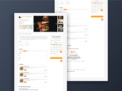 Restaurant booking page design app design booking design figma landing page menu restaurant review ui uiux design ux website