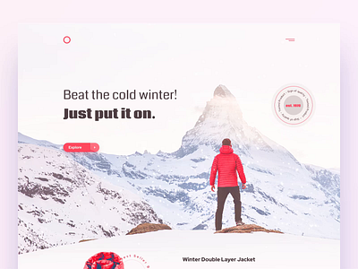 Winter Clothes Website Design business landing page design 3d animation branding graphic design inspire inspire command logo motion graphics ui websie design