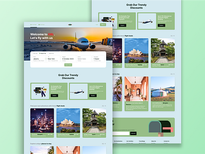 Airlines ticket booking landing page airline airplane app design booking design figma flight hotel landing page plane ticket ui uiux design ux website