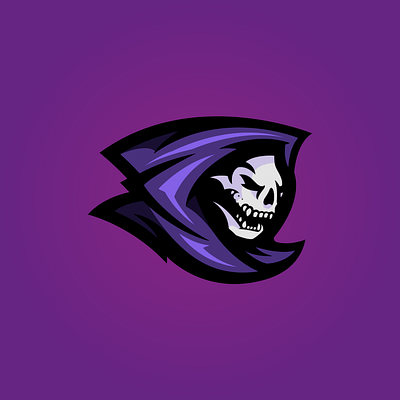 Grim Reaper branding character design esports evil fiend graphic design grim reaper illustration logo mascot skull vector