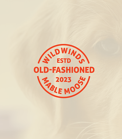 Mable Moose Announcement brand identity branding golden retriever logo logo type old fashion puppy
