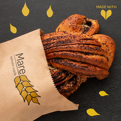 ''Mare'' fictional local bakery brand 🌾💛 adobe illustrator branding graphic design illustration logo photoshop vector