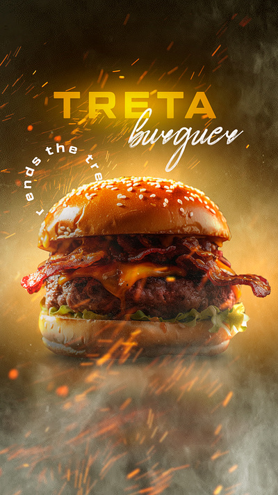 Treta Burguer graphic design motion graphics study