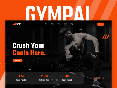 Fitness Website Design design fitness fitness website gym gym website health sports trainer ux design web design