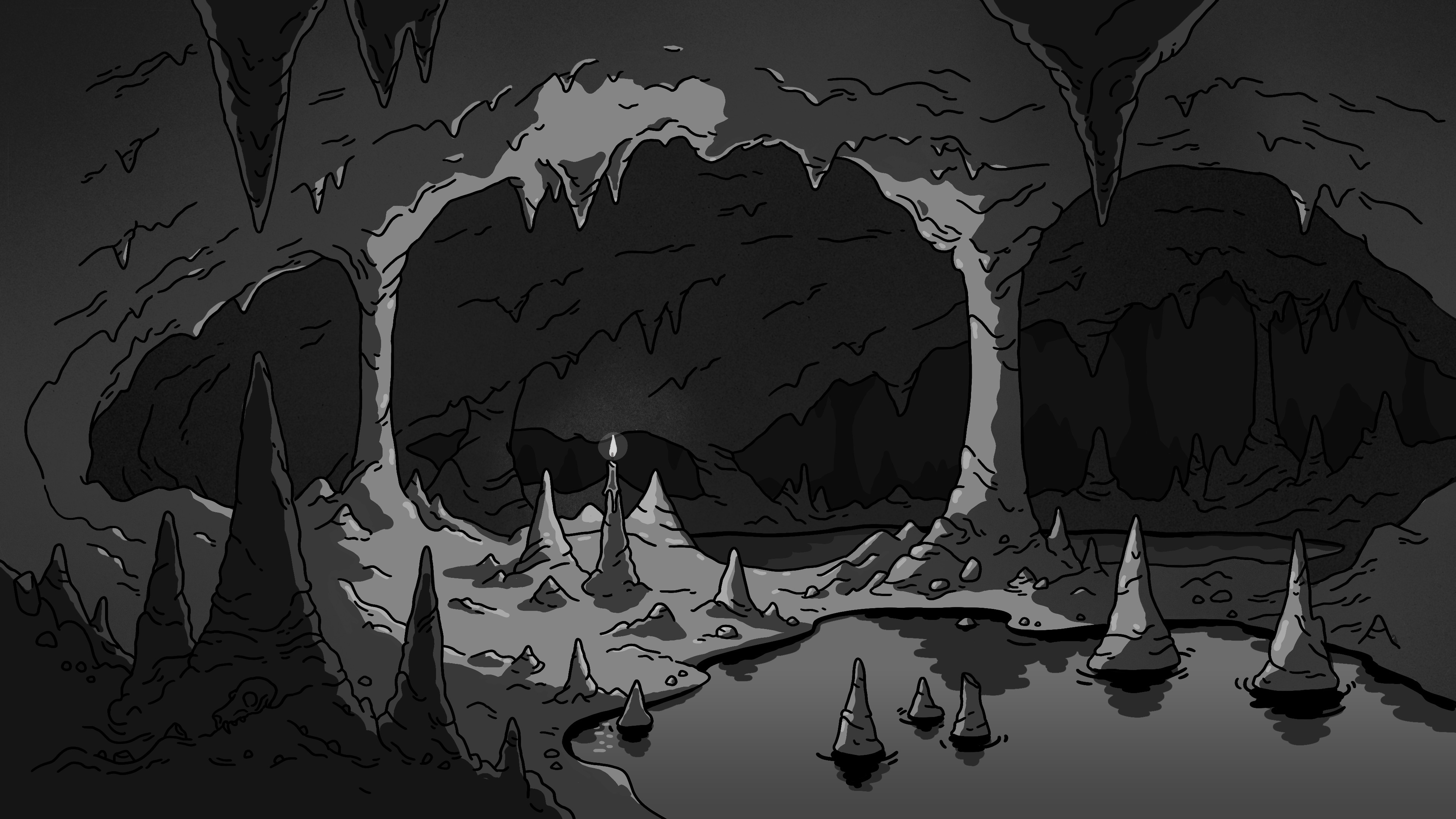 DANK CAVE animation animation art background art concept art digital art illustration illustrator