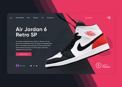 Shoe Landing page Redesign 3d animation branding figma graphic design landing page logo motion graphics ui ux