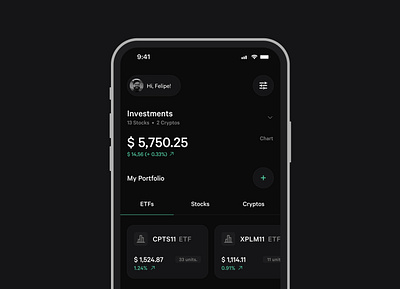 Finance App app banking crypto currency design exchange finance finance app investments mobile app stocks ui visual design wallets
