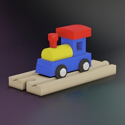Toy Trains 3d blender blender 3d colorful colors special toy train toys trading cards train wooden
