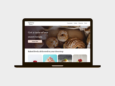 confectioners corner landing page design digital design ecommerce website design landing page ui ux design website design