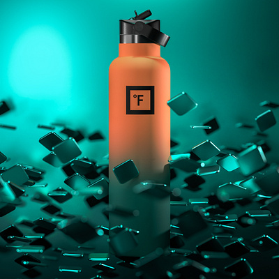Bottle Flask 3d modeling 3d product 3d render blender
