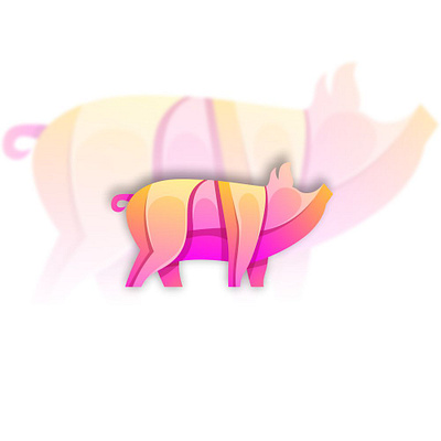 pig gradient logo design What do you think about this concept branding colorful design graphic design icon illustration logo vector