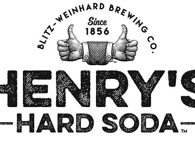 Henry's Weinhard Hard Soda Illustrated by Steven Noble artwork branding engraving etching henry weinhard henrys hard soda illustration line art portrait scratchboard steven noble woodcut